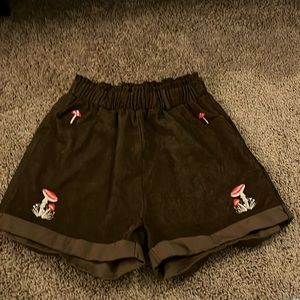 Brown Mushroom Shorts